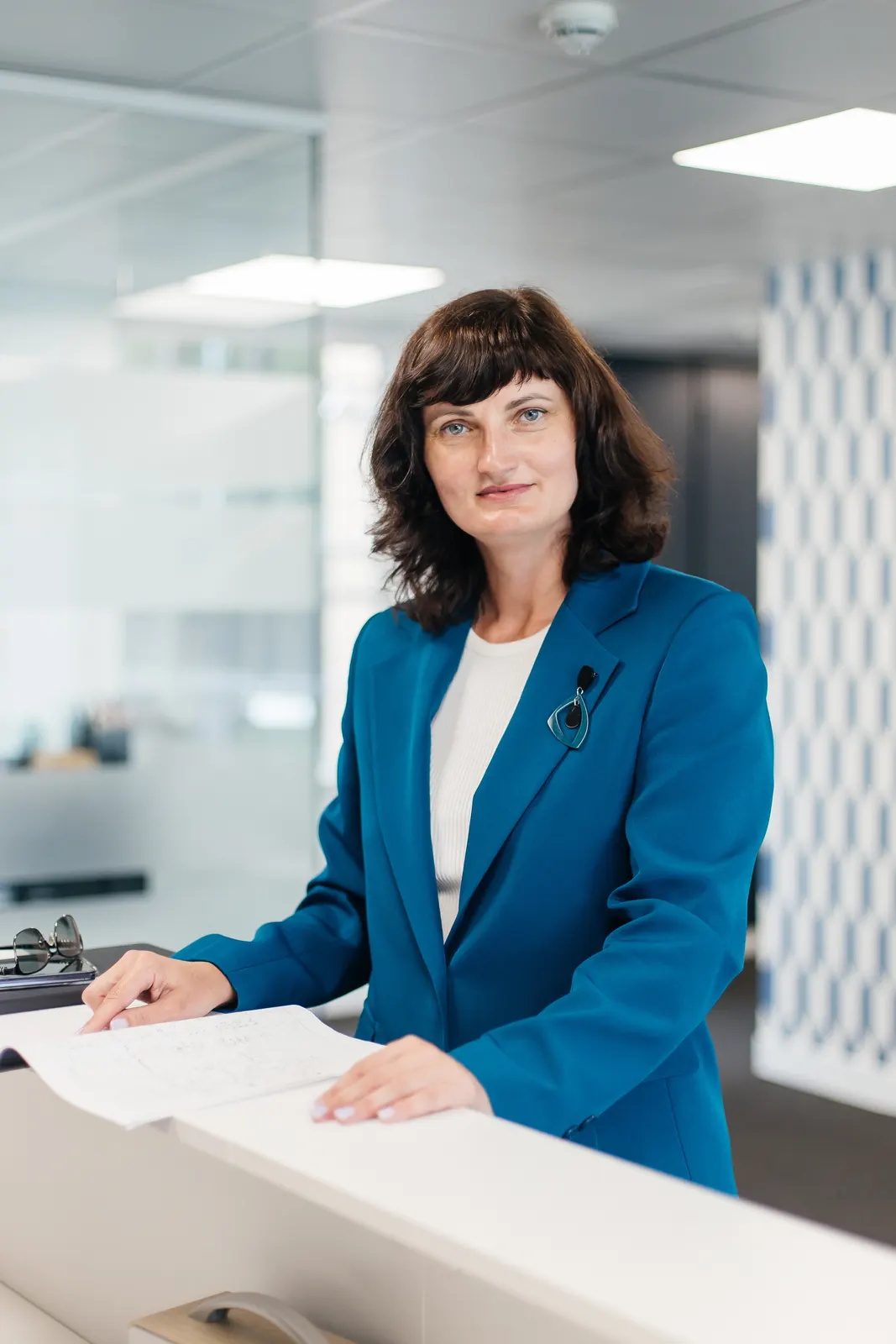 Larysa Brovchuk, director of Kairos-K LTD, in the Kairos-K office